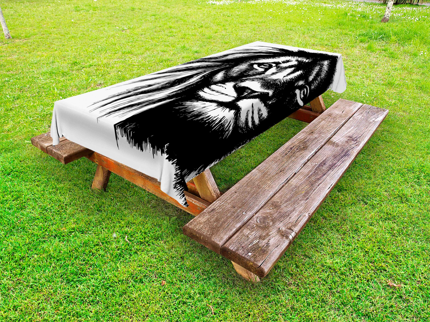 Woodland Animals Outdoor Picnic Tablecloth in 3 Sizes Washable Waterproof - Picture 47 of 50