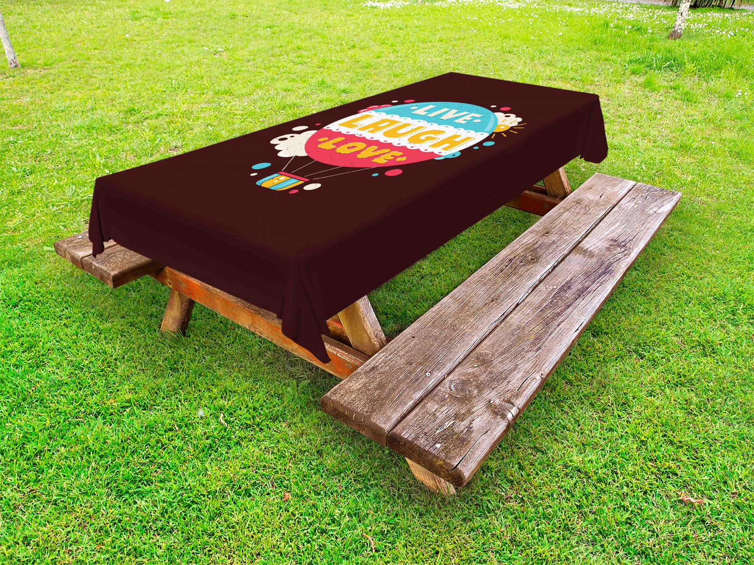 Love Outdoor Picnic Tablecloth in 3 Sizes Decorative Washable Waterproof - Picture 25 of 44