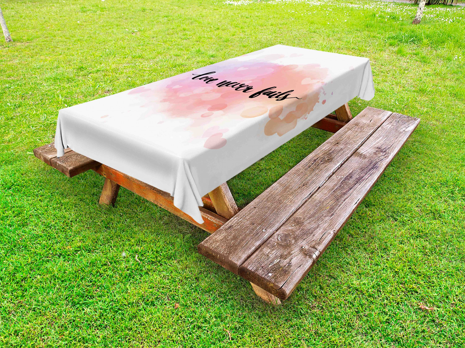 Love Outdoor Picnic Tablecloth in 3 Sizes Decorative Washable Waterproof - Picture 27 of 44