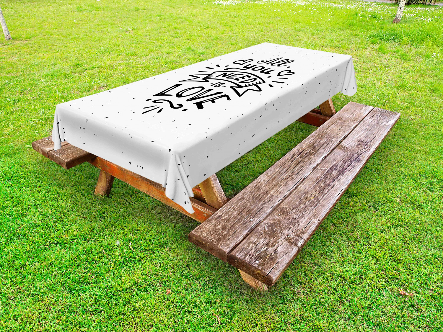 Love Outdoor Picnic Tablecloth in 3 Sizes Decorative Washable Waterproof - Picture 3 of 44