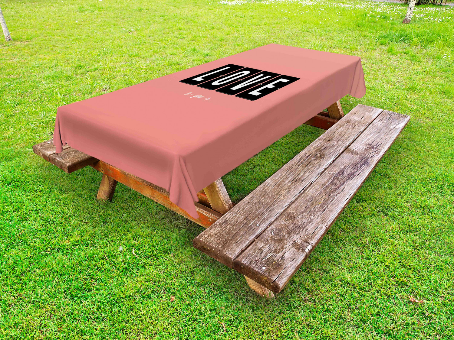 Love Outdoor Picnic Tablecloth in 3 Sizes Decorative Washable Waterproof - Picture 43 of 44