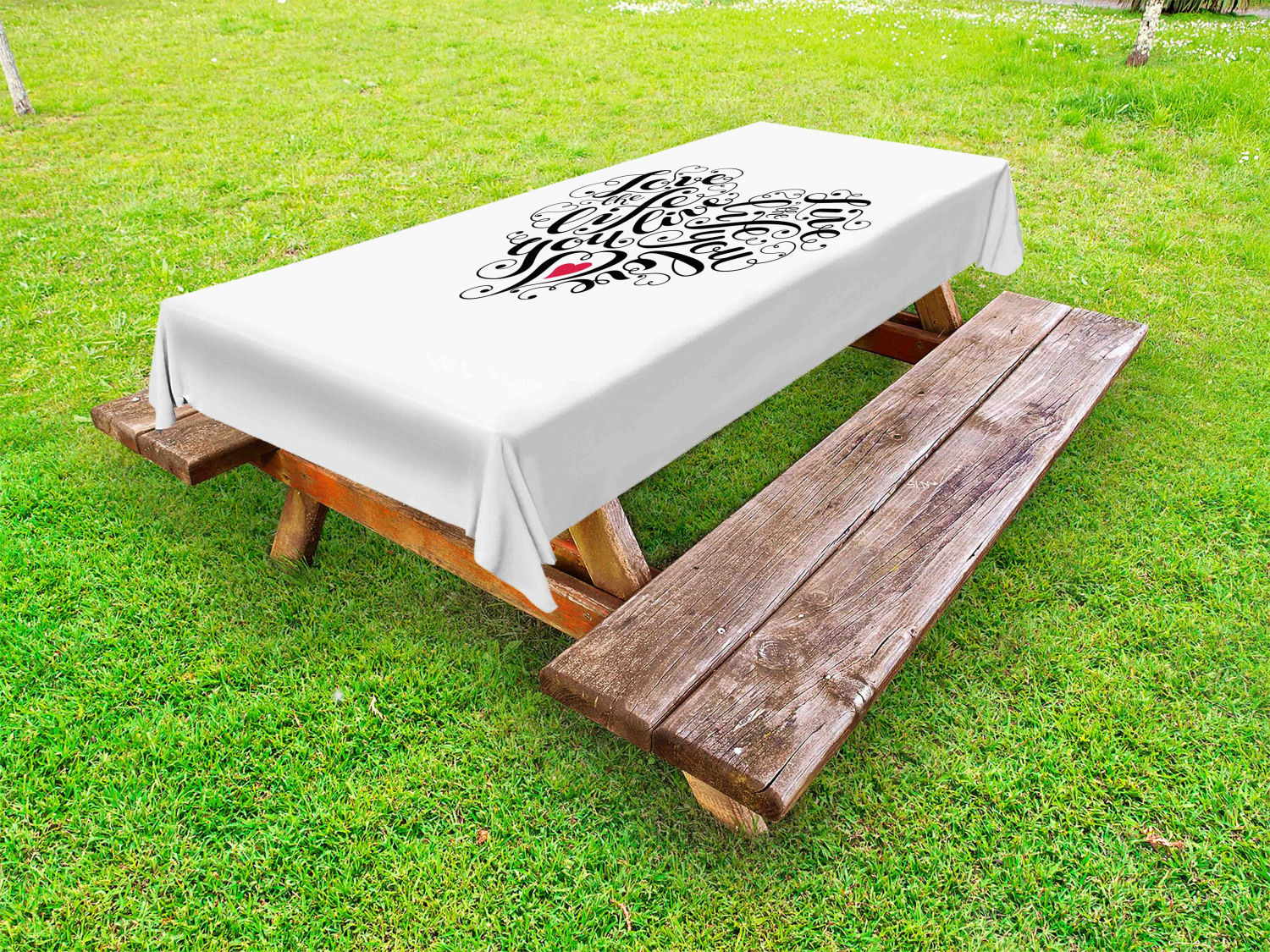Love Outdoor Picnic Tablecloth in 3 Sizes Decorative Washable Waterproof - Picture 33 of 44
