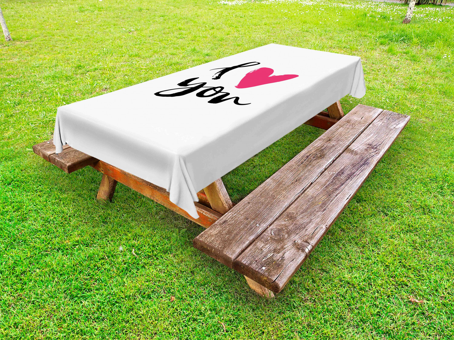 Love Outdoor Picnic Tablecloth in 3 Sizes Decorative Washable Waterproof - Picture 19 of 44