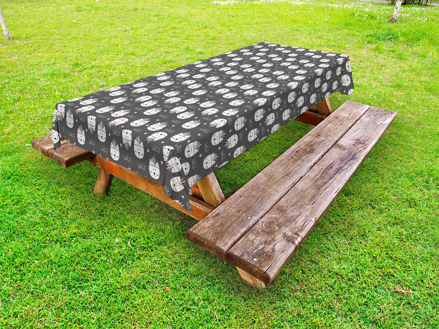 Nursery Outdoor Picnic Tablecloth in 3 Sizes Decorative Washable Waterproof - Picture 61 of 62