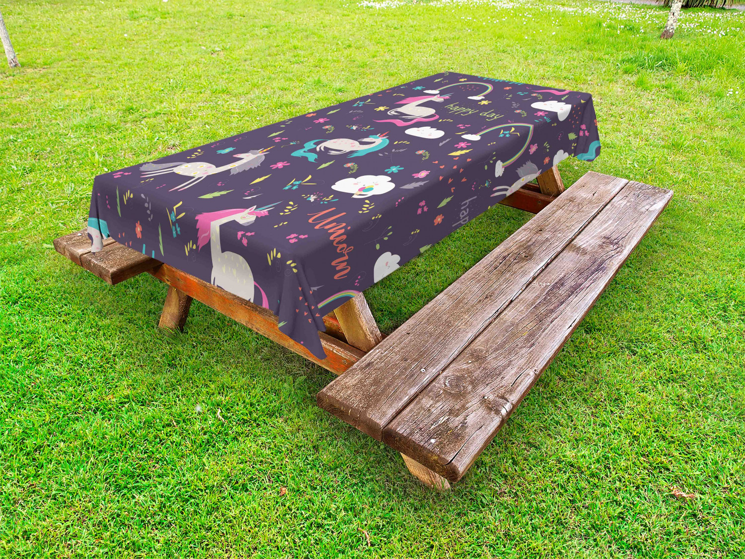 Nursery Outdoor Picnic Tablecloth in 3 Sizes Decorative Washable Waterproof - Picture 29 of 62