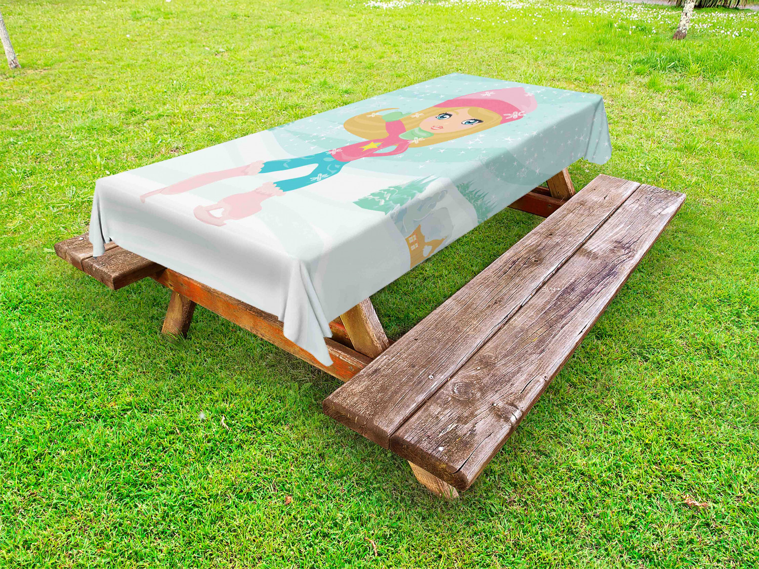 Nursery Outdoor Picnic Tablecloth in 3 Sizes Decorative Washable Waterproof - Picture 47 of 62