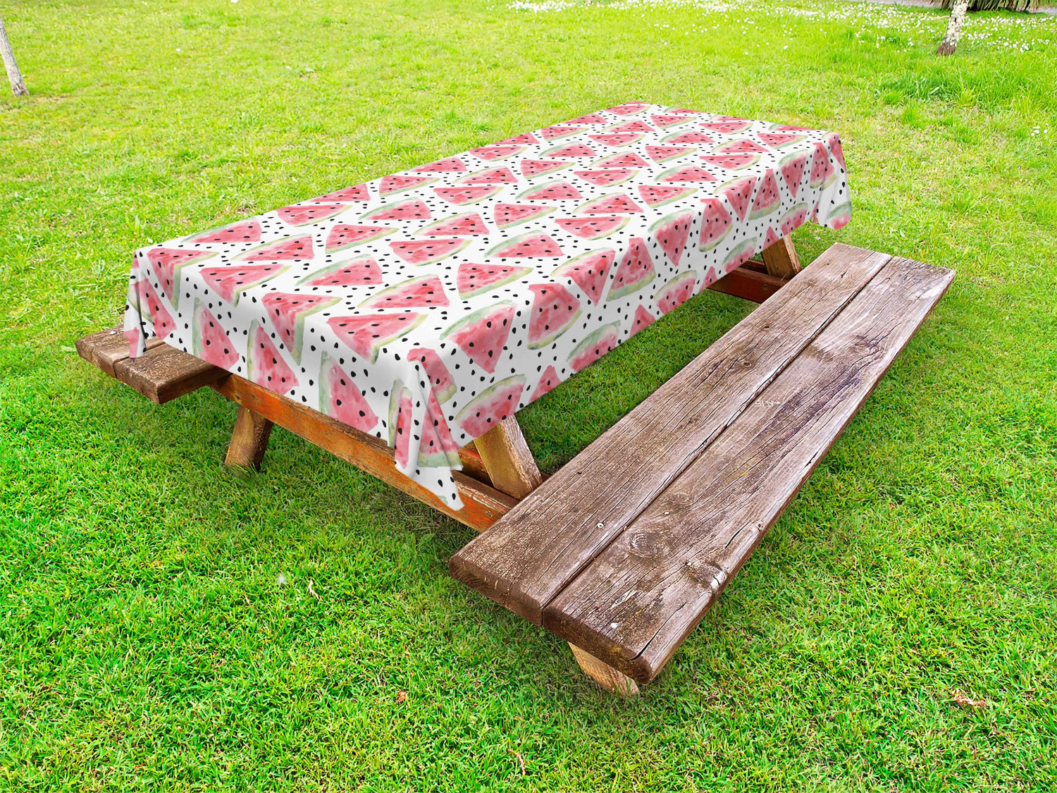 Feminine Pink Outdoor Picnic Tablecloth in 3 Sizes Washable Waterproof Ambesonne - Picture 57 of 62