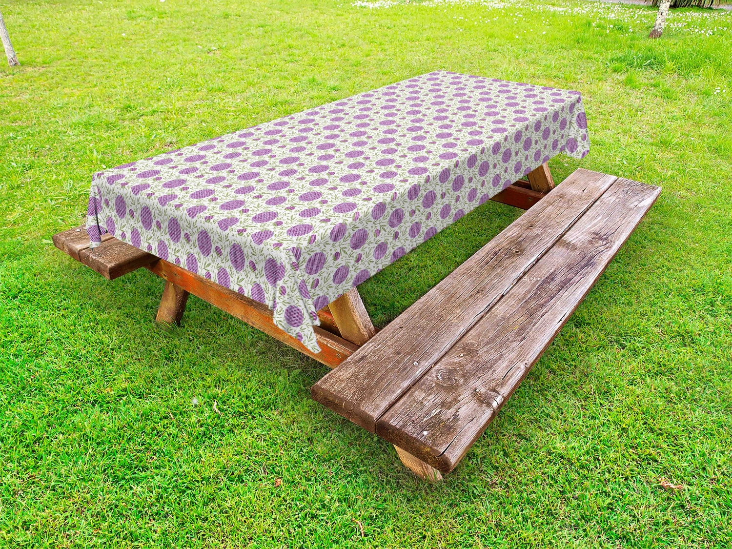 Geometric Pattern Outdoor Picnic Tablecloth in 3 Sizes Washable Waterproof