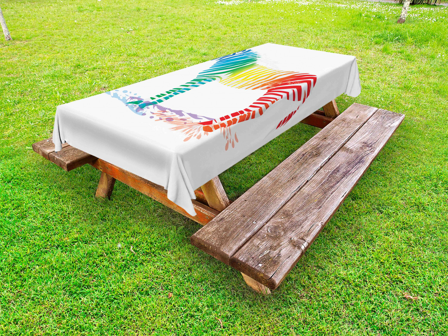 Colorful Outdoor Picnic Tablecloth in 3 Sizes Washable Waterproof - Picture 59 of 60