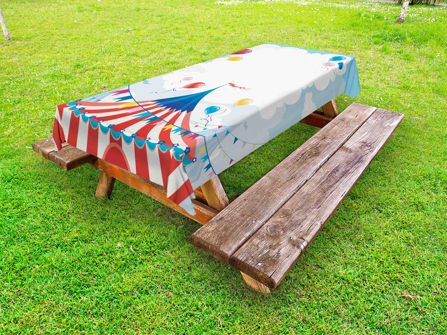 Colorful Outdoor Picnic Tablecloth in 3 Sizes Washable Waterproof - Picture 17 of 60