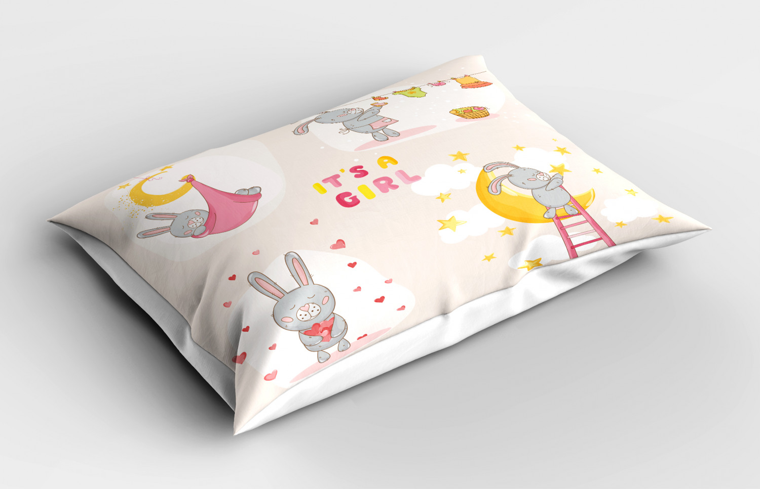 Teen Girls Pillow Sham Decorative Pillowcase 3 Sizes Bedroom Decoration