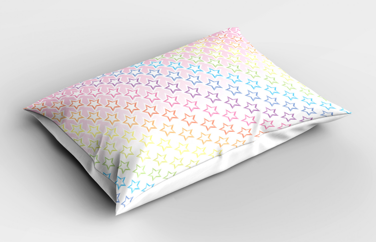 Rainbow Mandala Pillow Sham Decorative Pillowcase 3 Sizes for Bedroom Decor 