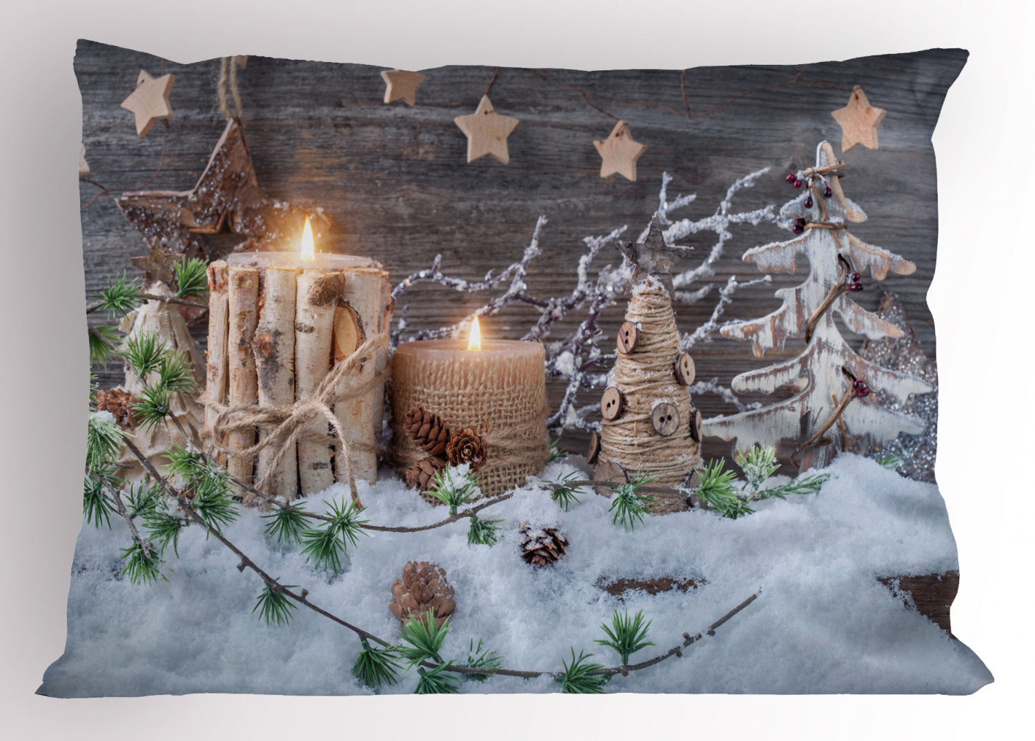 Christmas Vibes Pillow Sham Decorative Pillowcase 3 Sizes Bedroom