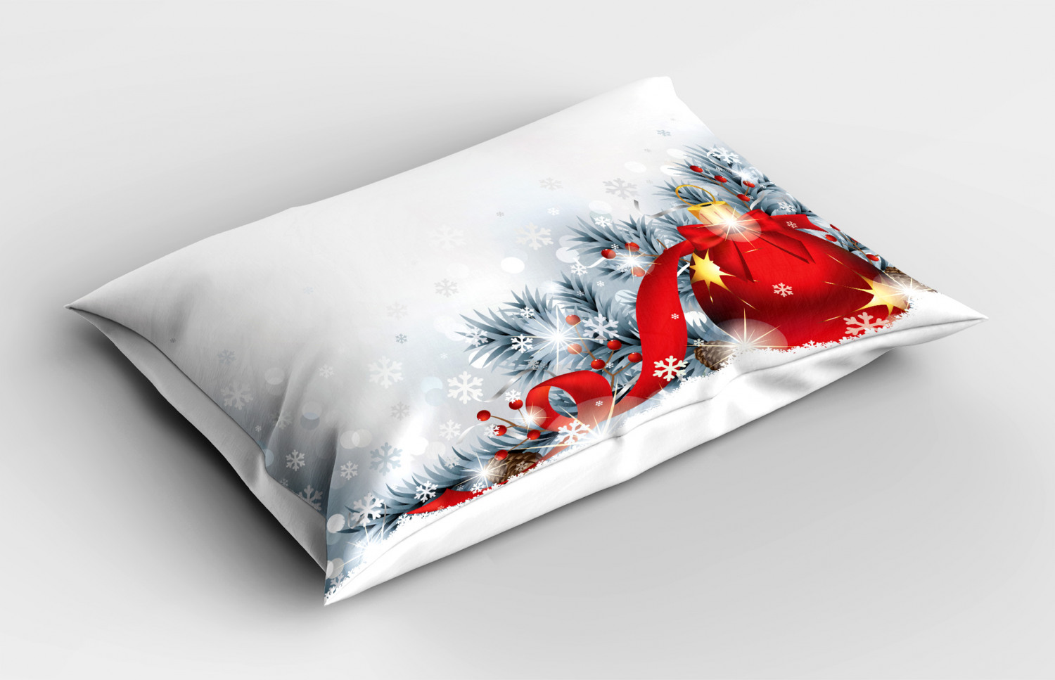 Christmas Vibes Pillow Sham Decorative Pillowcase 3 Sizes Bedroom