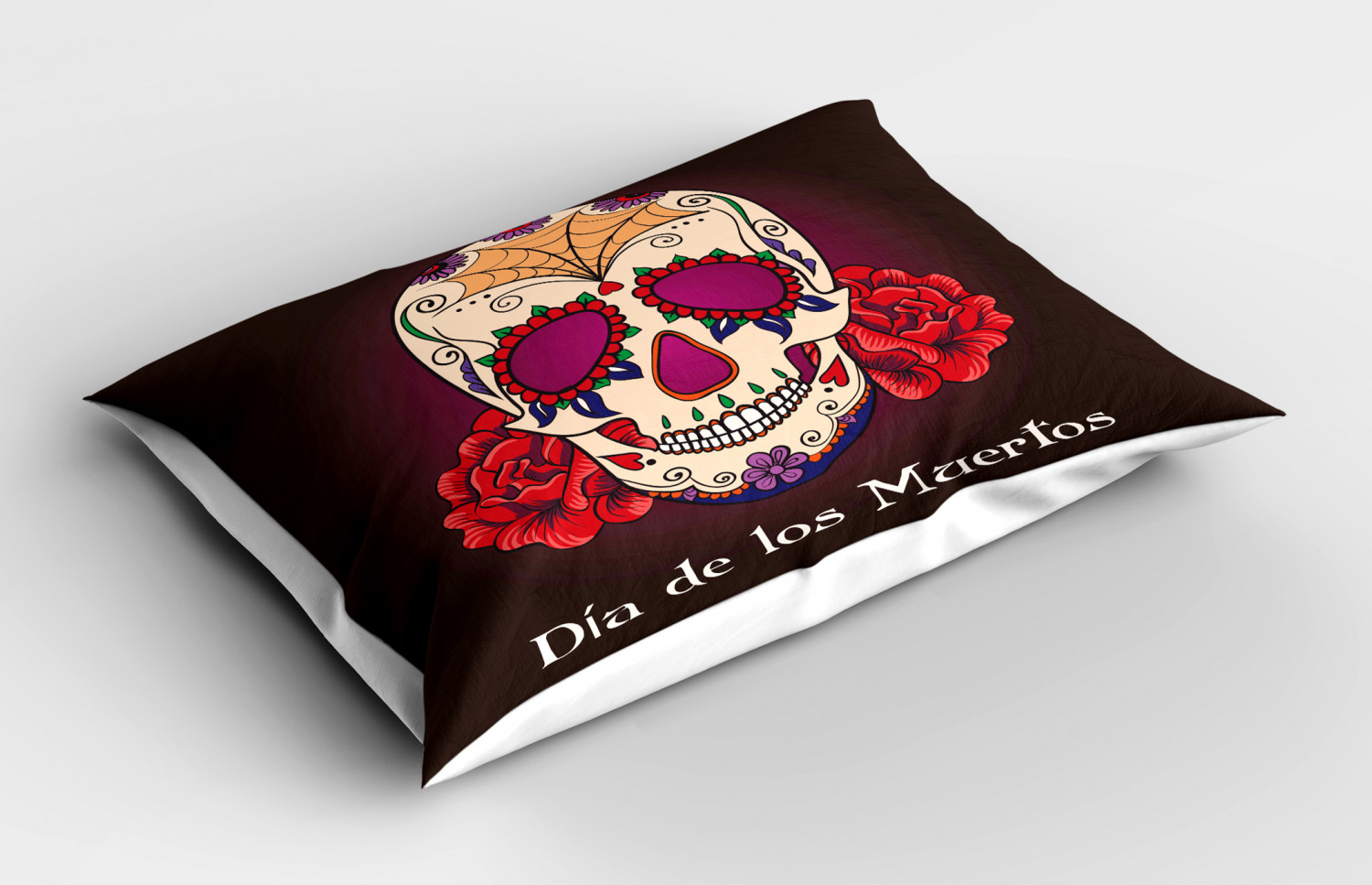 Details About Day Of The Dead Pillow Sham Decorative Pillowcase 3 Sizes For Bedroom Decor