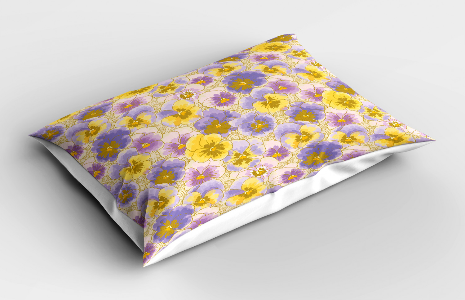 Colorful Drawing Pillow Sham Decorative Pillowcase 3 Sizes Bedroom