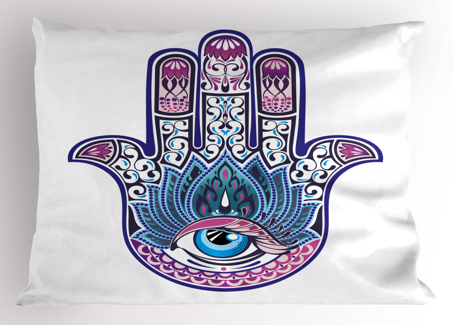 Evil Eye Pillow Sham Decorative Pillowcase 3 Sizes Bedroom Decor Ambesonne - Picture 15 of 50