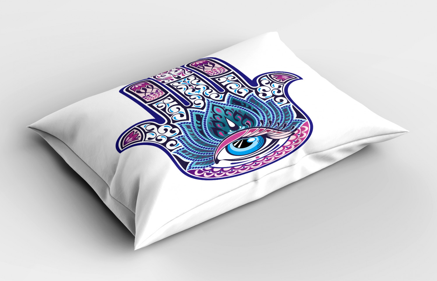 Evil Eye Pillow Sham Decorative Pillowcase 3 Sizes Bedroom Decor Ambesonne - Picture 16 of 50