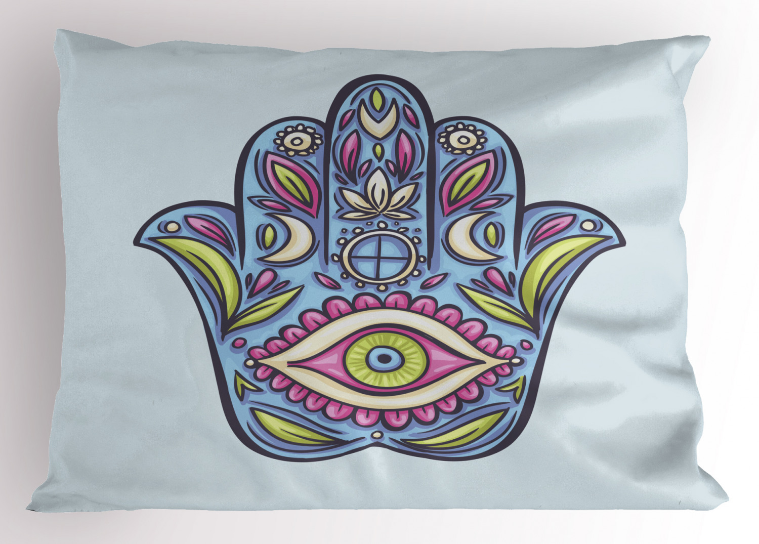 Evil Eye Pillow Sham Decorative Pillowcase 3 Sizes Bedroom Decor Ambesonne - Picture 11 of 50