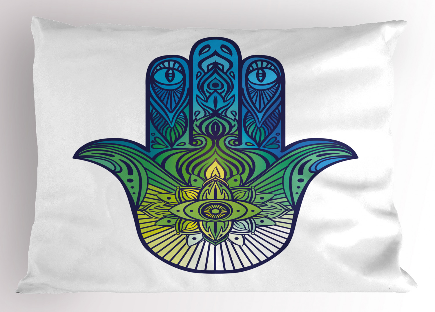 Evil Eye Pillow Sham Decorative Pillowcase 3 Sizes Bedroom Decor Ambesonne - Picture 45 of 50