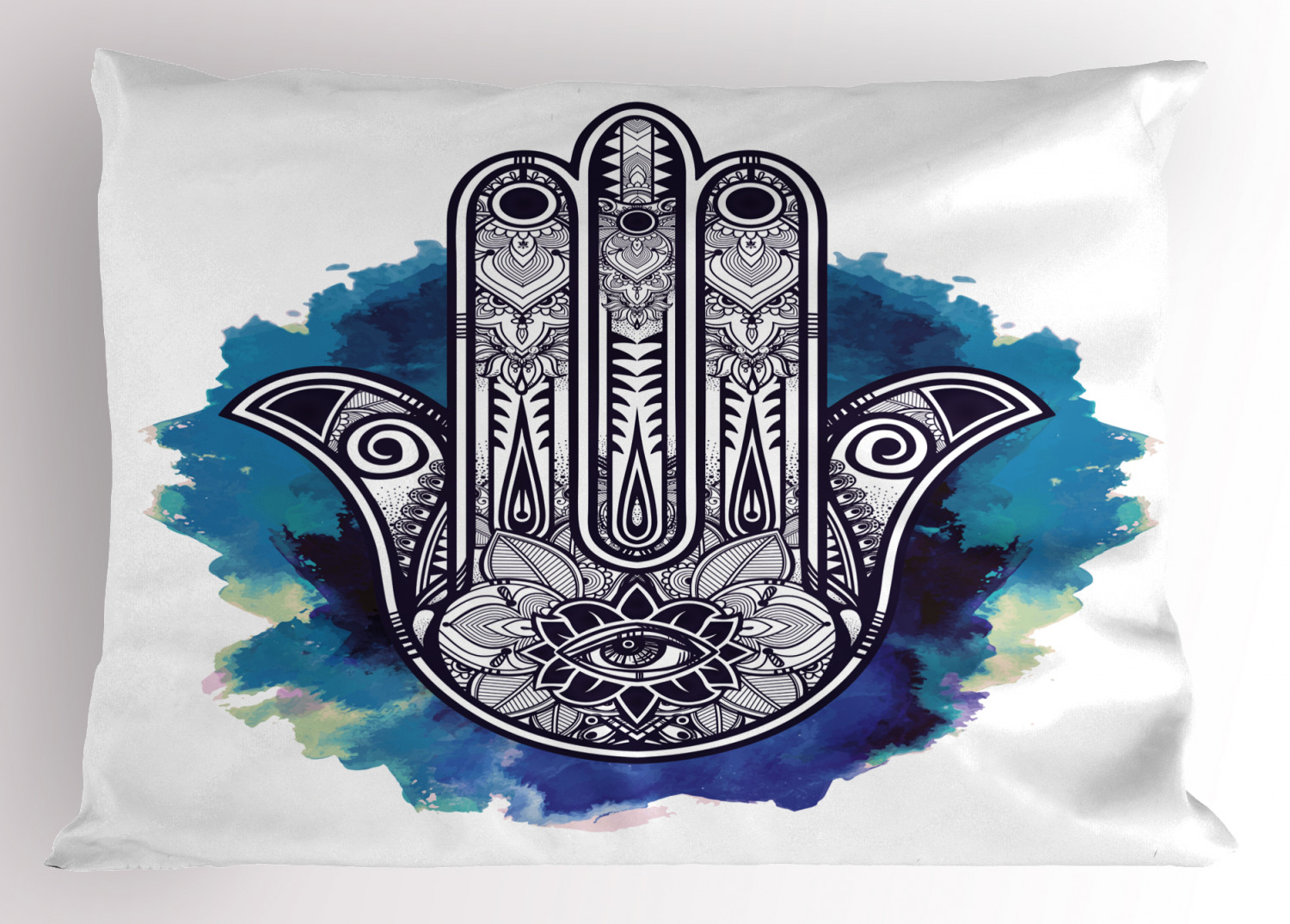 Evil Eye Pillow Sham Decorative Pillowcase 3 Sizes Bedroom Decor Ambesonne - Picture 19 of 50