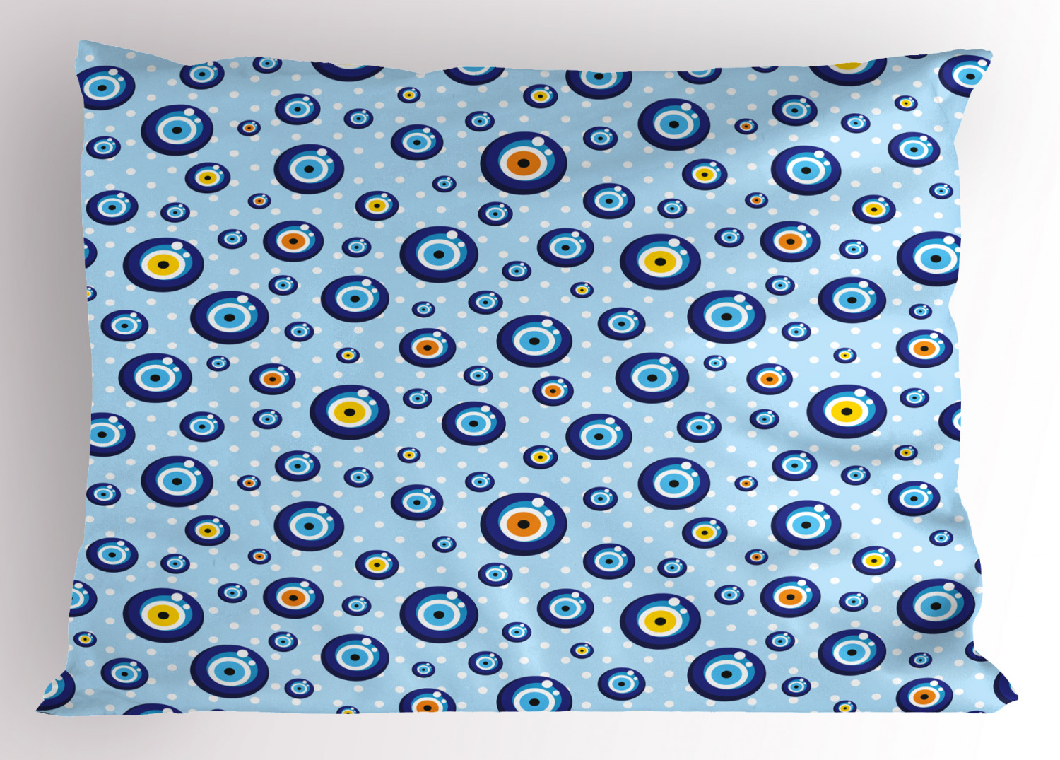 Evil Eye Pillow Sham Decorative Pillowcase 3 Sizes Bedroom Decor Ambesonne - Picture 31 of 50