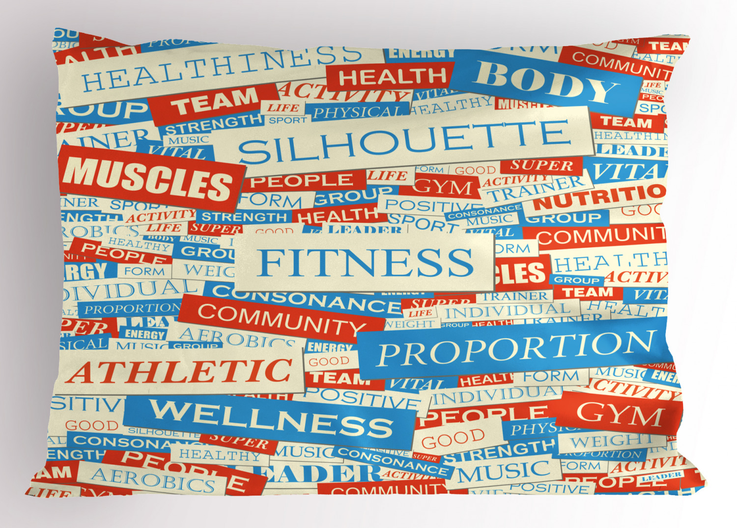 Details about   Fitness Quote Pillow Sham Decorative Pillowcase 3 Sizes Bedroom Decor Ambesonne 