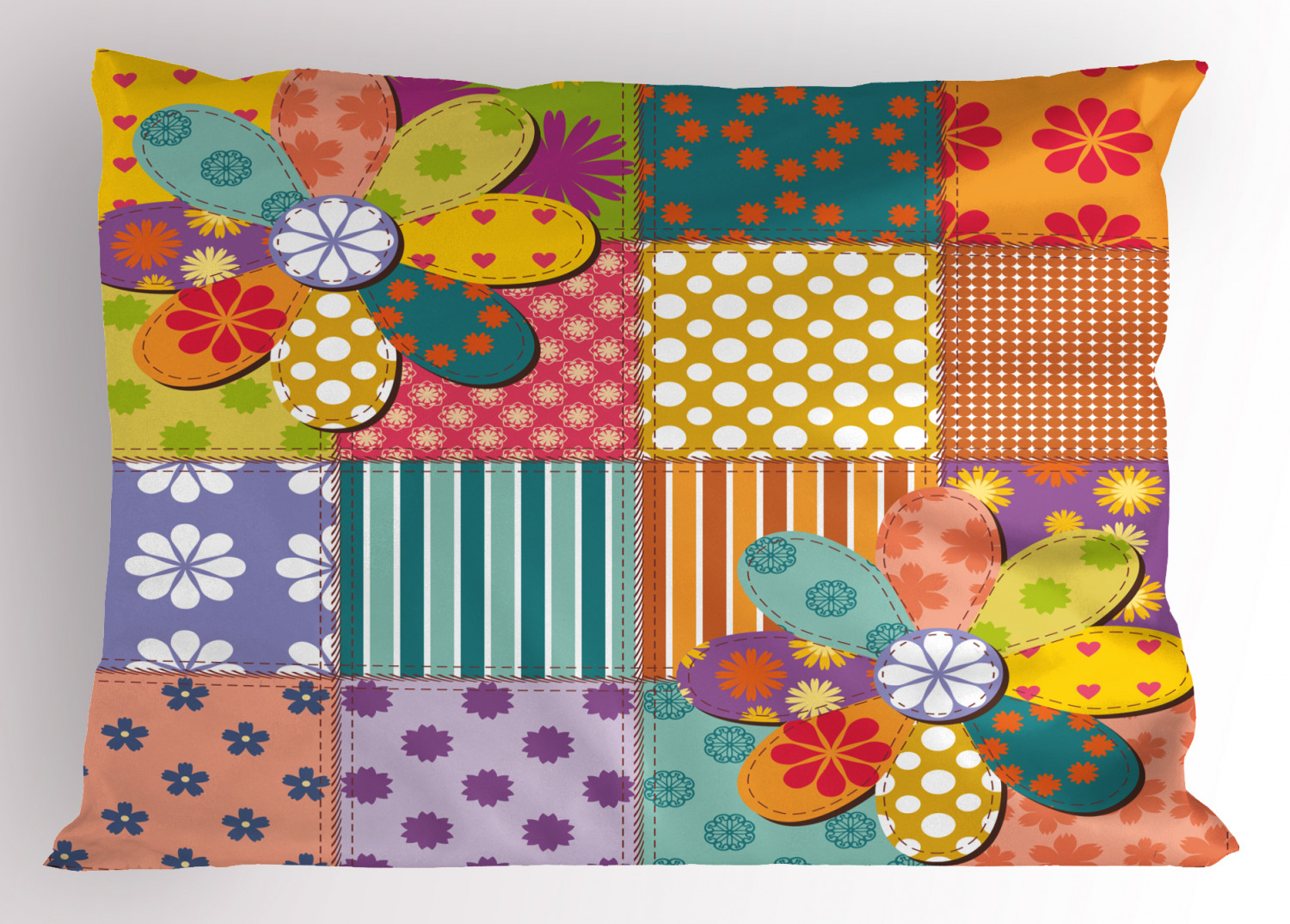 Details about   Vivid Colorful Pillow Sham Decorative Pillowcase 3 Sizes Bedroom Decoration 