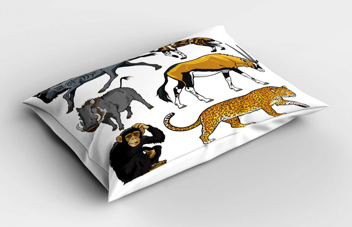 Zoo Pillow Sham Decorative Pillowcase 3 Sizes Bedroom Decor Ambesonne eBay