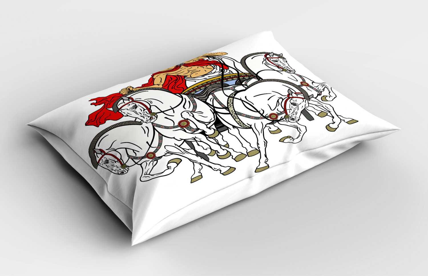 Toga Party Pillow Sham Decorative Pillowcase 3 Sizes Bedroom Decor