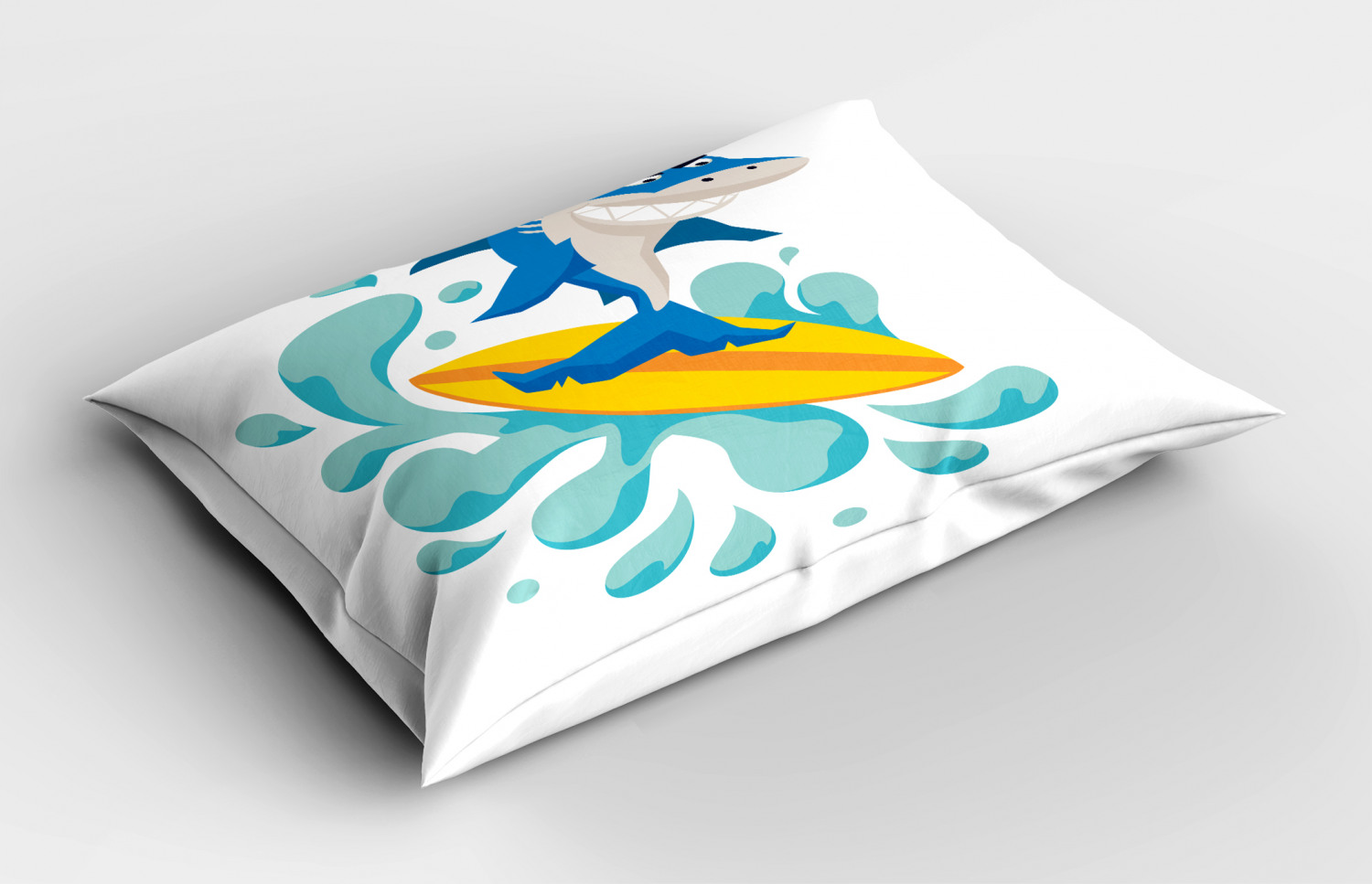 Ride the Wave Pillow Sham Decorative Pillowcase 3 Sizes Bedroom Decor ...
