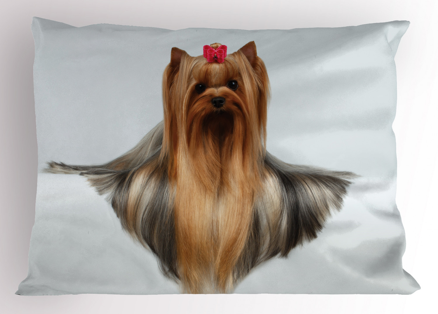 Yorkie Pillow Sham Decorative Pillowcase 3 Sizes Bedroom Decor Ambesonne 