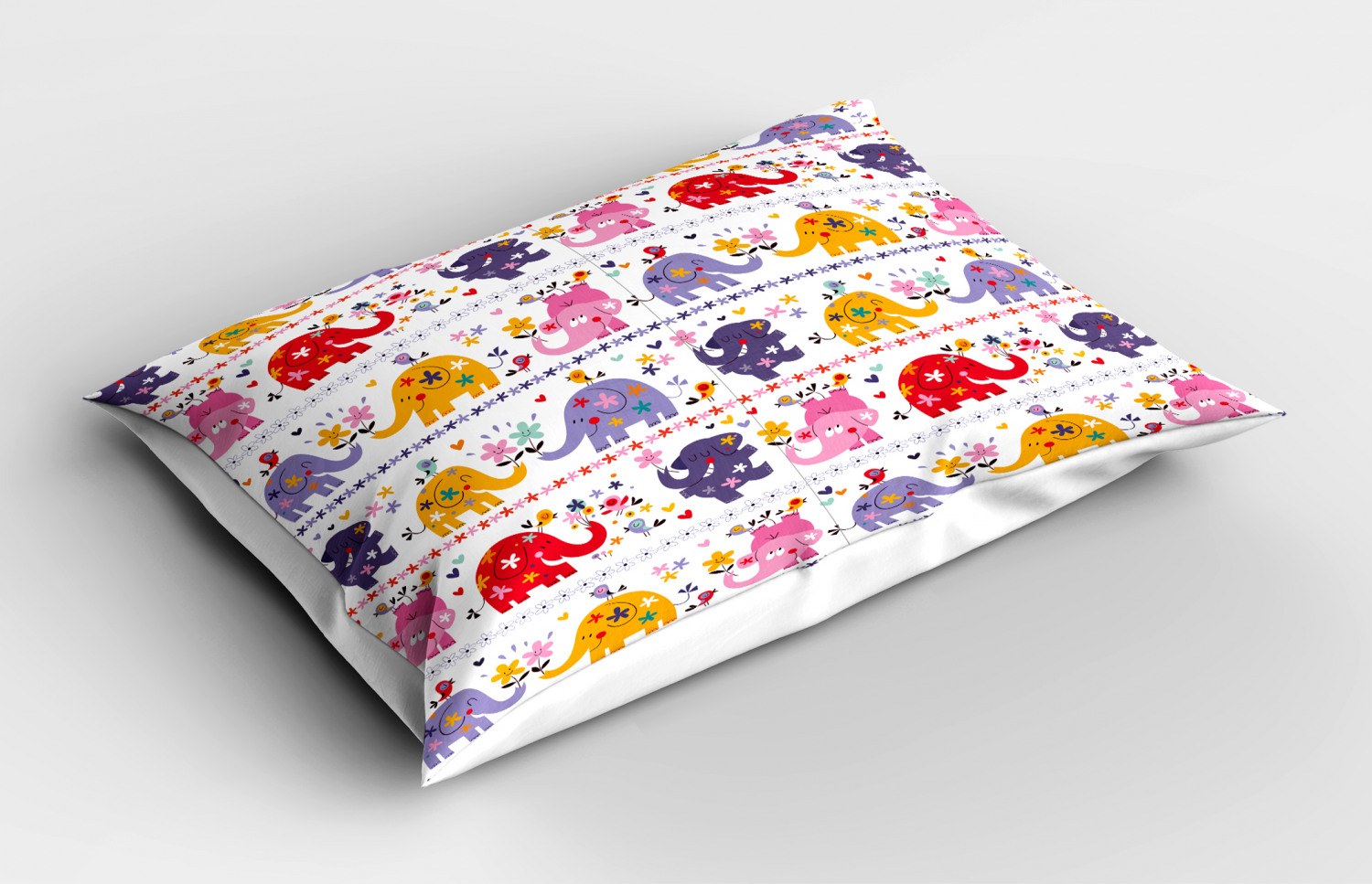 Kids Nursery Pillow Sham Decorative Pillowcase 3 Sizes for Bedroom