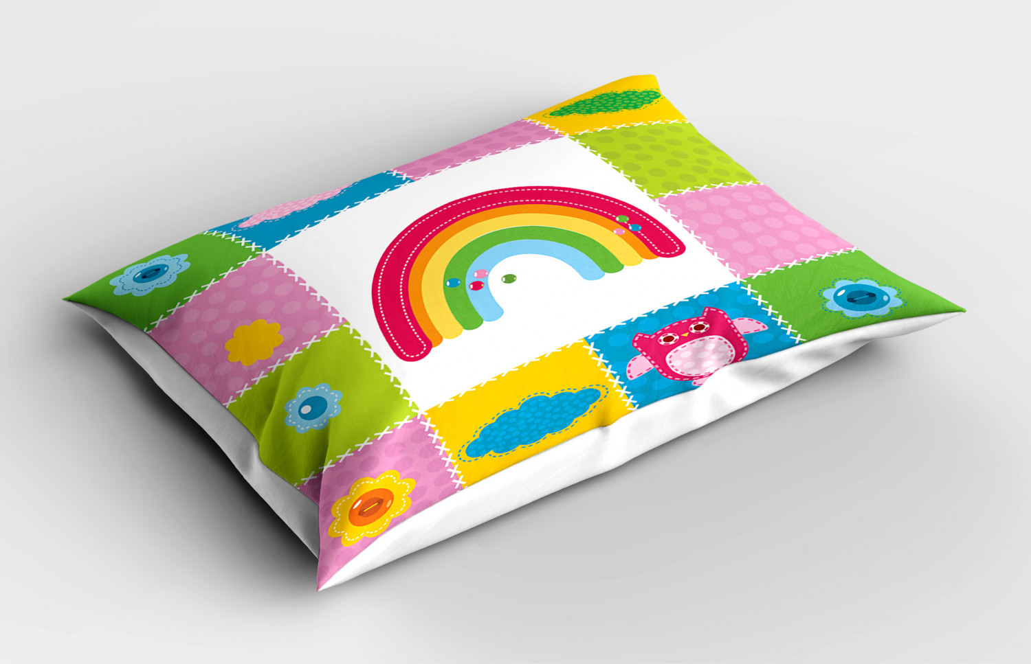 Kids Nursery Pillow Sham Decorative Pillowcase 3 Sizes for Bedroom