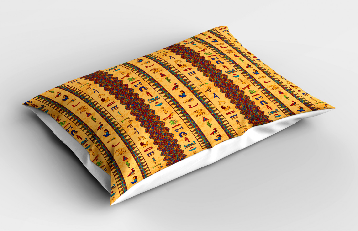 Egyptian Pillow Sham Decorative Pillowcase 3 Sizes Bedroom Decor