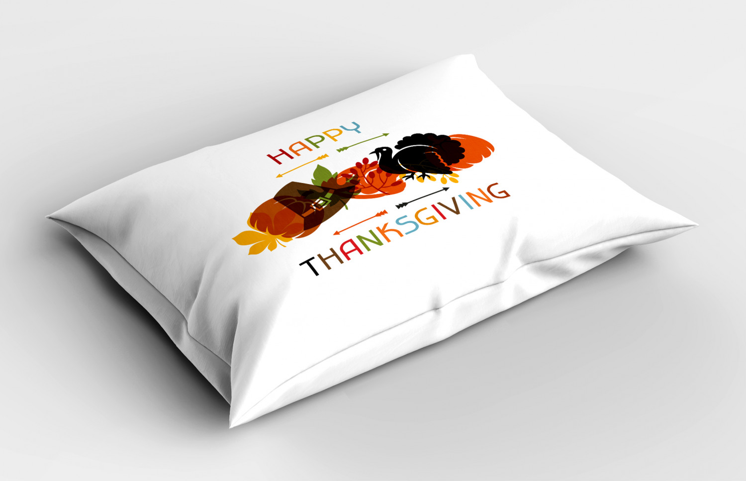 Thanksgiving Pillow Sham Decorative Pillowcase 3 Sizes for Bedroom Decor - Picture 34 of 38