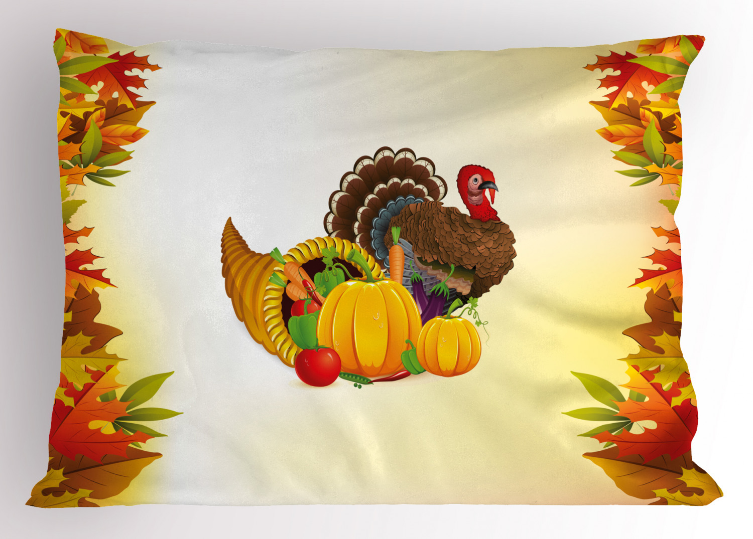 Thanksgiving Pillow Sham Decorative Pillowcase 3 Sizes for Bedroom Decor - Picture 15 of 38