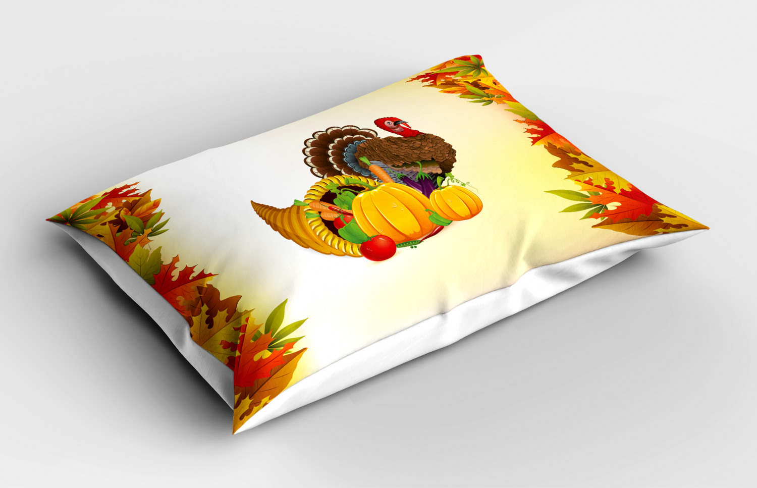 Thanksgiving Pillow Sham Decorative Pillowcase 3 Sizes for Bedroom Decor - Picture 16 of 38