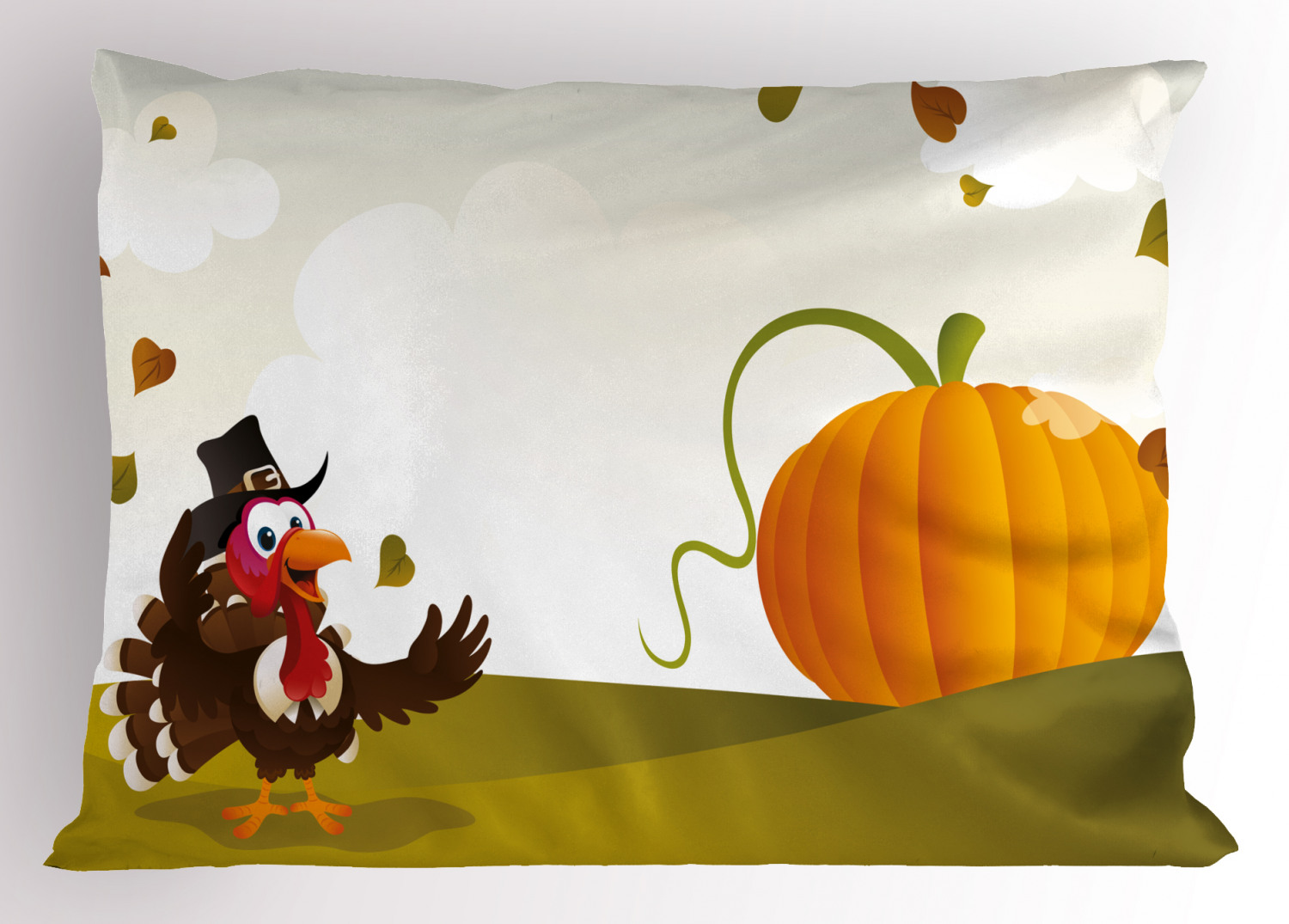 Thanksgiving Pillow Sham Decorative Pillowcase 3 Sizes for Bedroom Decor - Picture 23 of 38