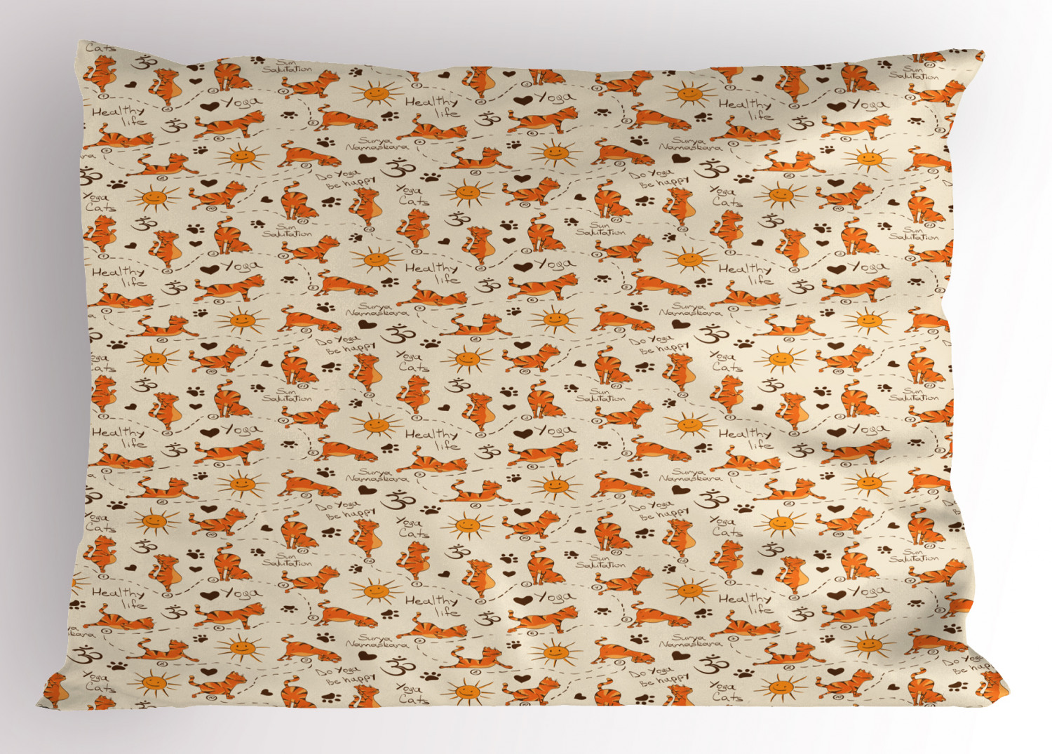 Space Cat Pillow Sham Decorative Pillowcase 3 Sizes Bedroom Decor 