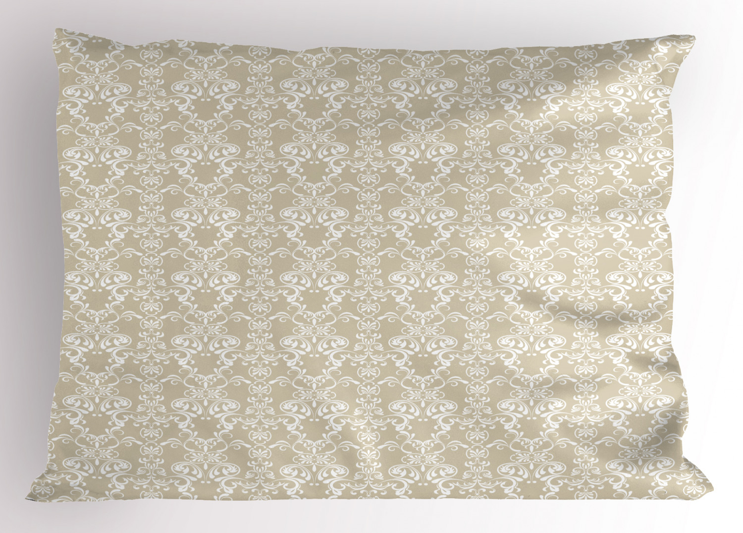 Beige Pillow Sham Decorative Pillowcase 3 Sizes Available for Bedroom Decor 