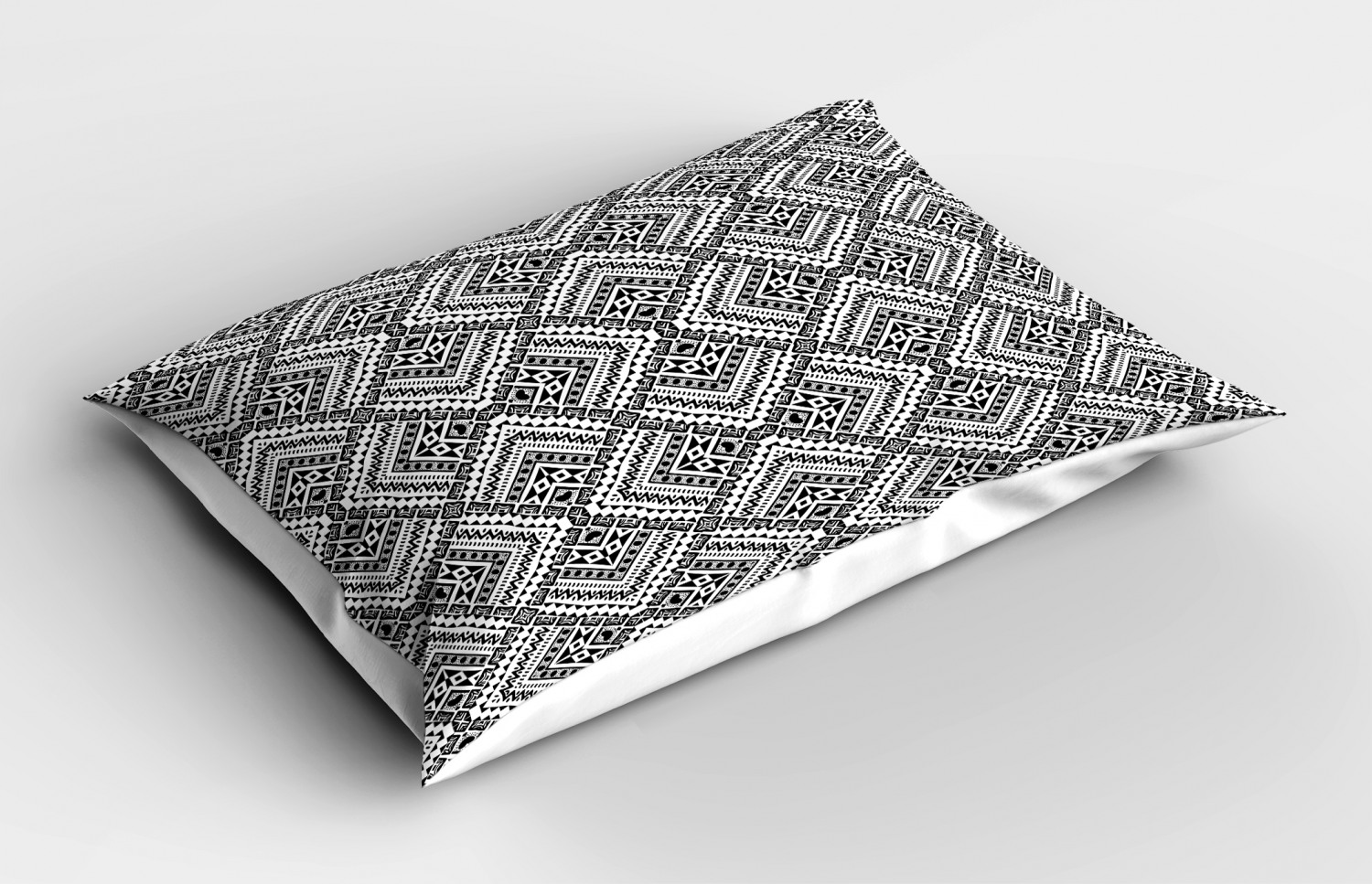 Black and White Pillow Sham Decorative Pillowcase 3 Sizes for Bedroom