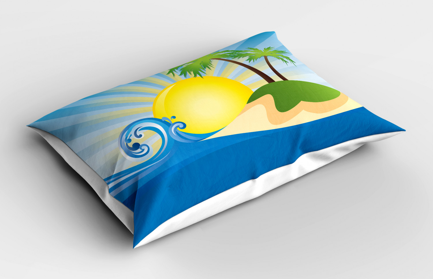 Beach Pillow Sham Decorative Pillowcase 3 Sizes Available for Bedroom