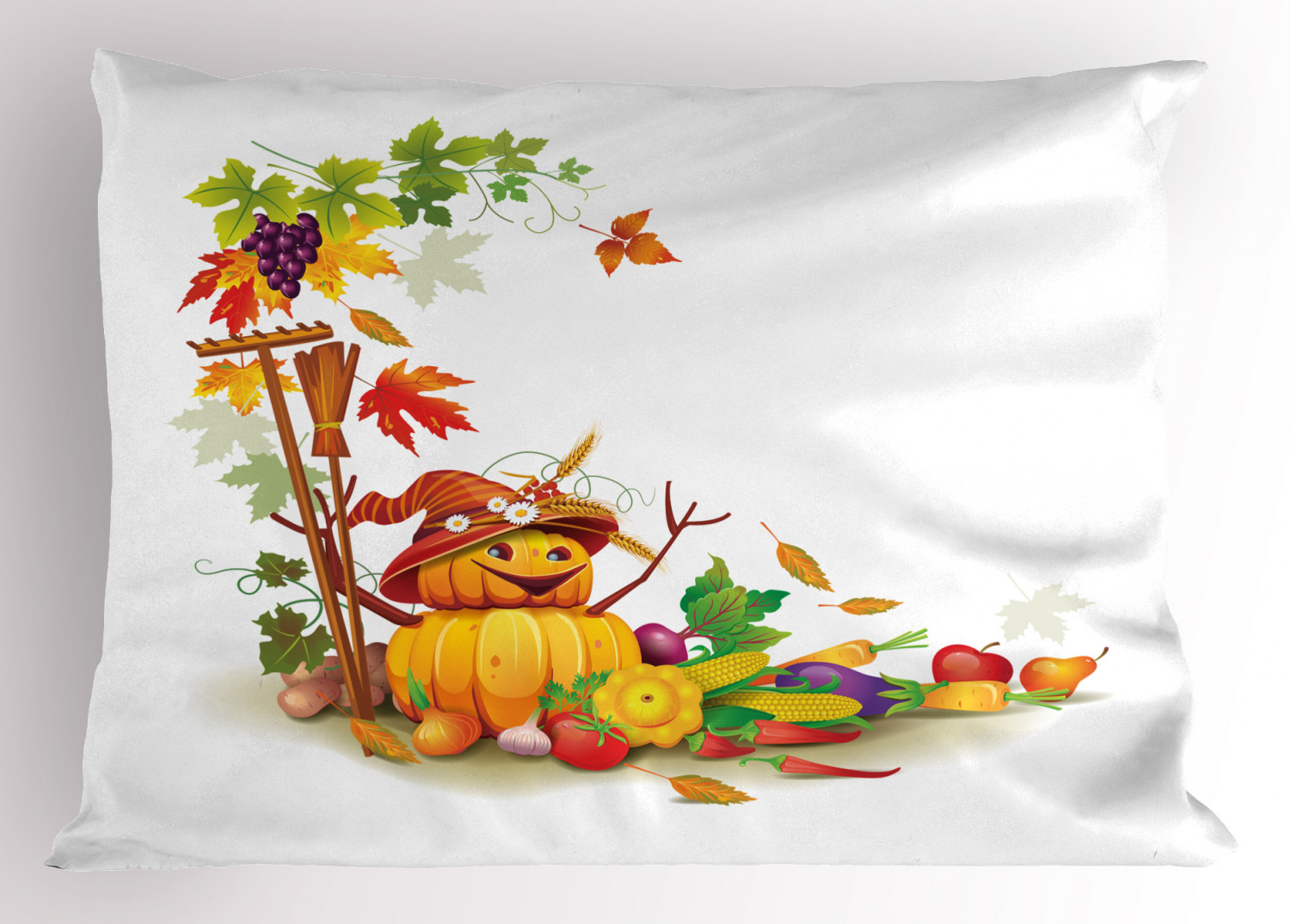Thanksgiving Pillow Sham Decorative Pillowcase 3 Sizes for Bedroom Decor - Picture 17 of 38
