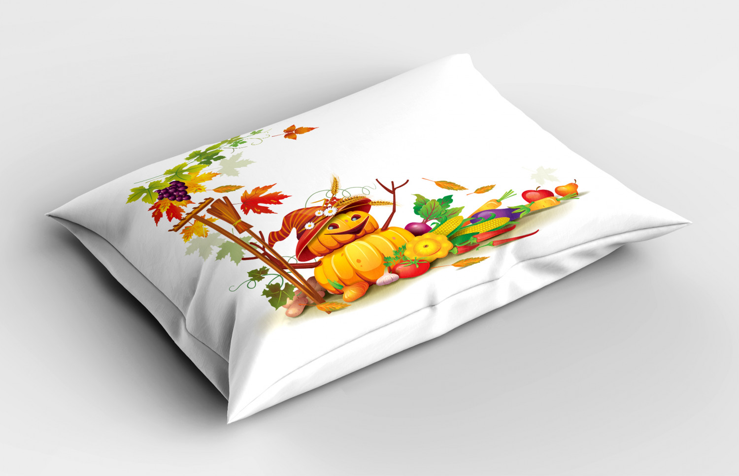 Thanksgiving Pillow Sham Decorative Pillowcase 3 Sizes for Bedroom Decor - Picture 18 of 38