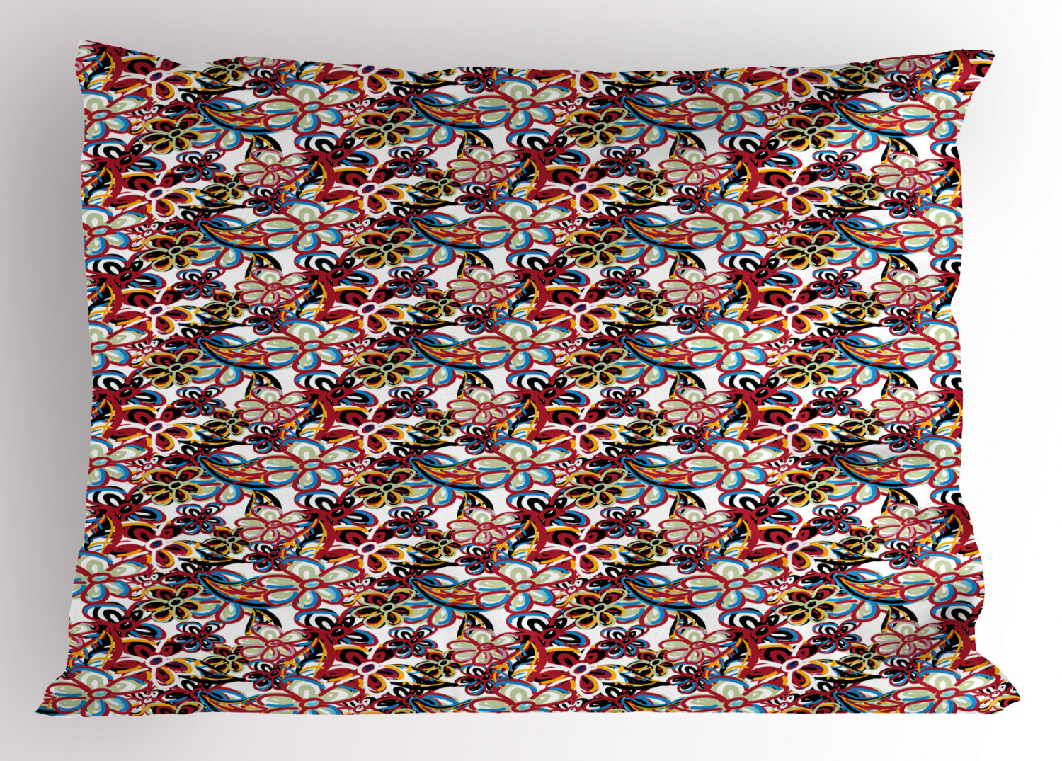 Details about   Vivid Colorful Pillow Sham Decorative Pillowcase 3 Sizes Bedroom Decoration 