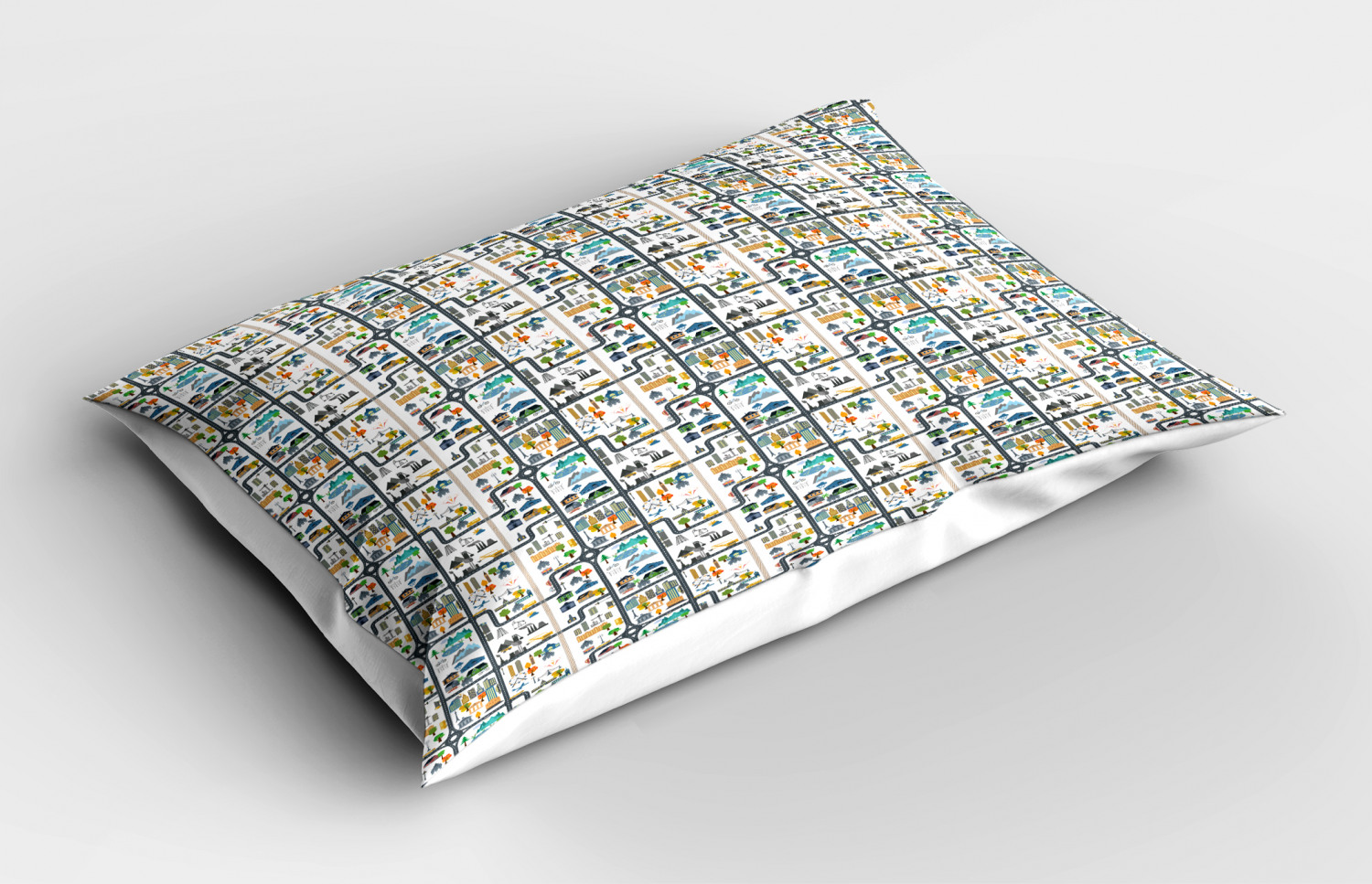 Details about   Kids Car Race Track Pillow Sham Decorative Pillowcase 3 Sizes for Bedroom Decor 