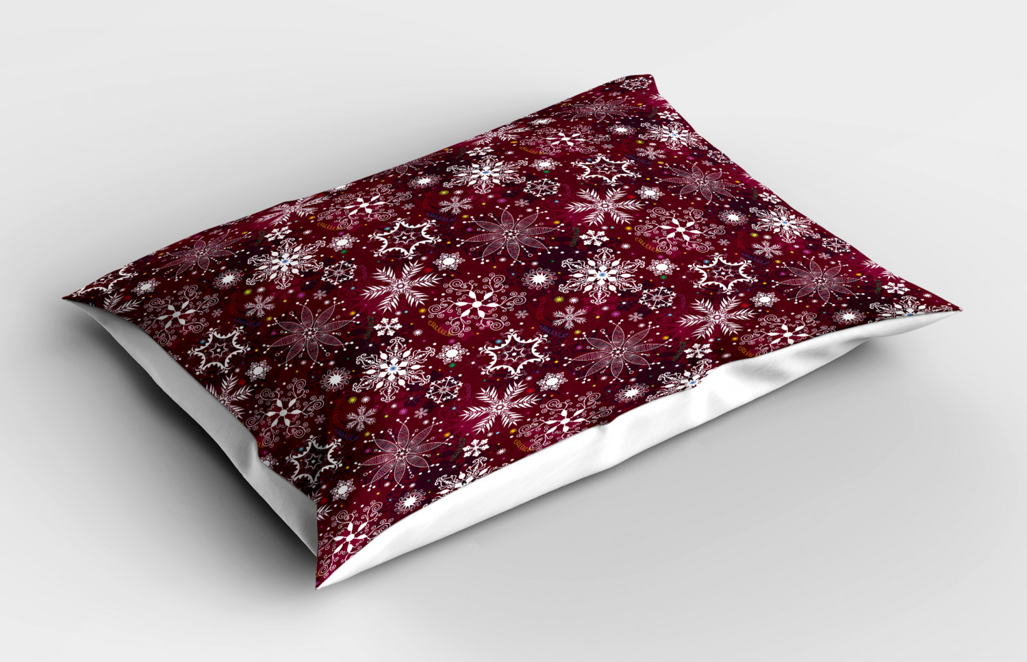 Snowflake Pillow Sham Decorative Pillowcase 3 Sizes for Bedroom Decor ...