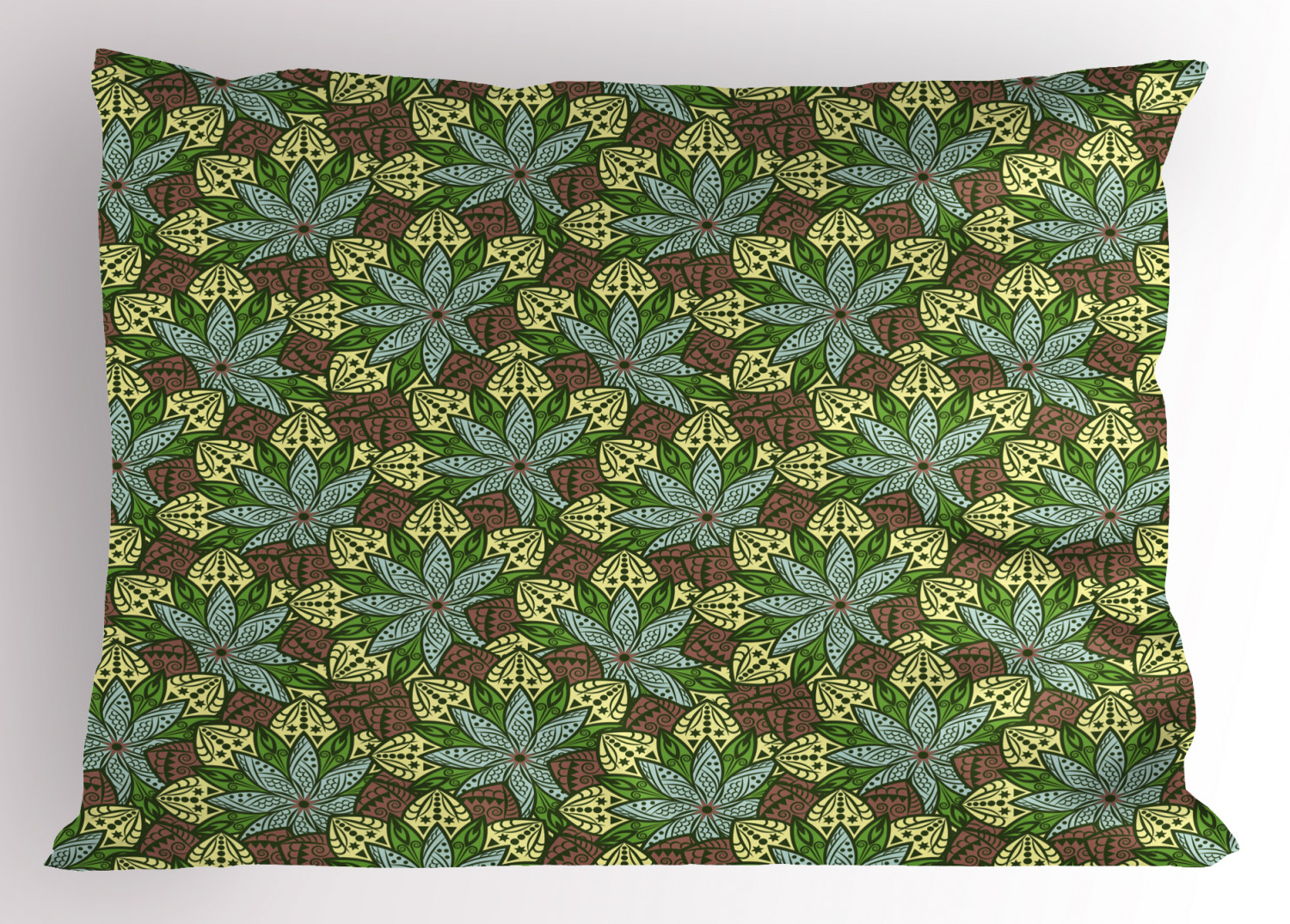 Details about   Colorful Botany Pillow Sham Decorative Pillowcase 3 Sizes Bedroom Decoration 
