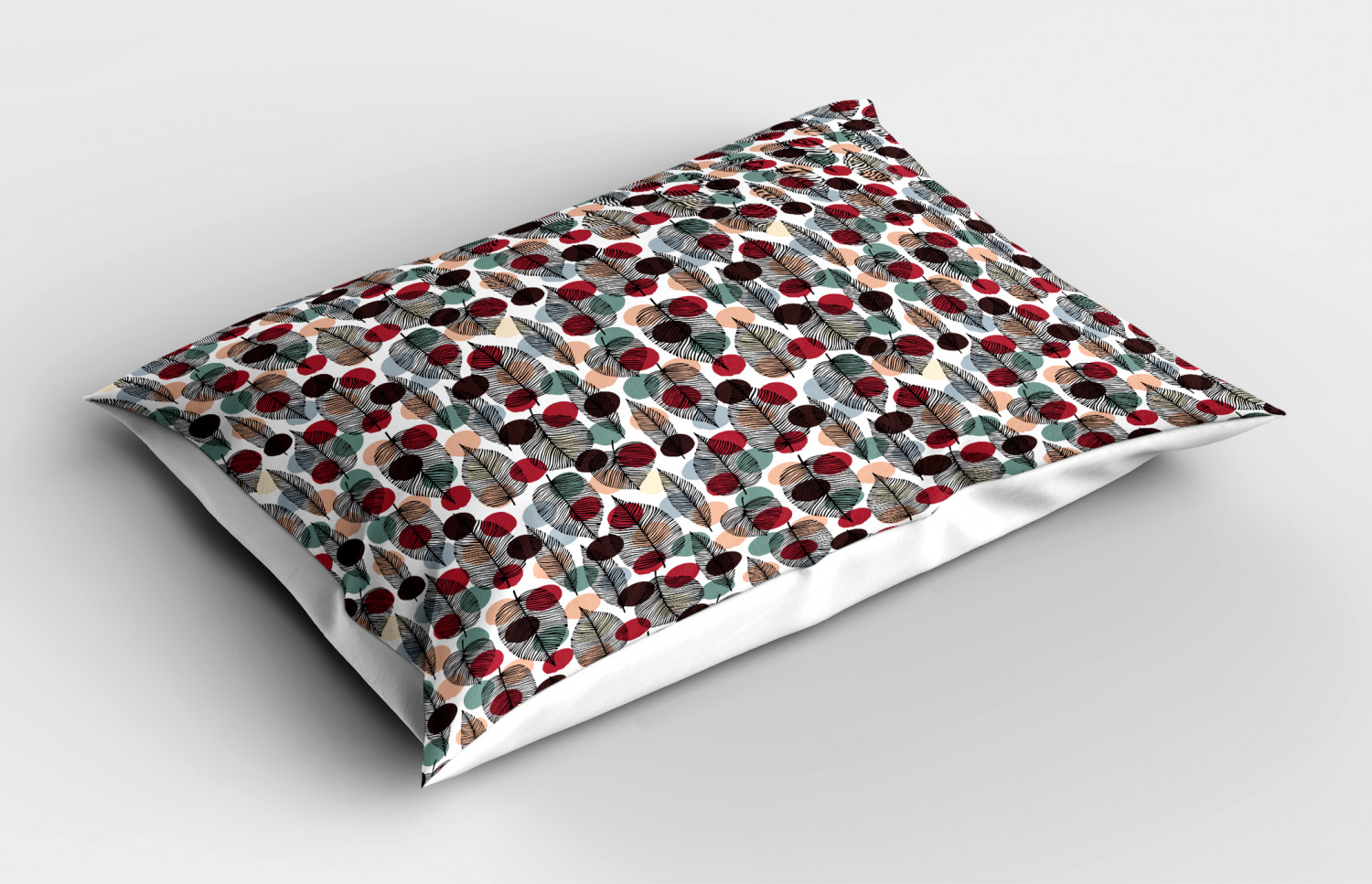 Abstract Foliage Pillow Sham Decorative Pillowcase 3 Sizes Bedroom